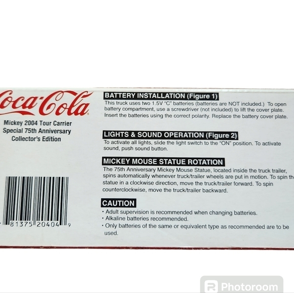 Vintage Disney Mickey Mouse Coca-Cola Limited Edition Collectible Tour Carrier - Picture 8 of 14